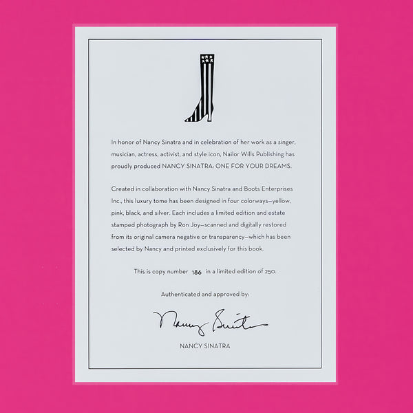 Nancy Sinatra : One For Your Dreams (PINK Autographed Luxury Edition of 250)
