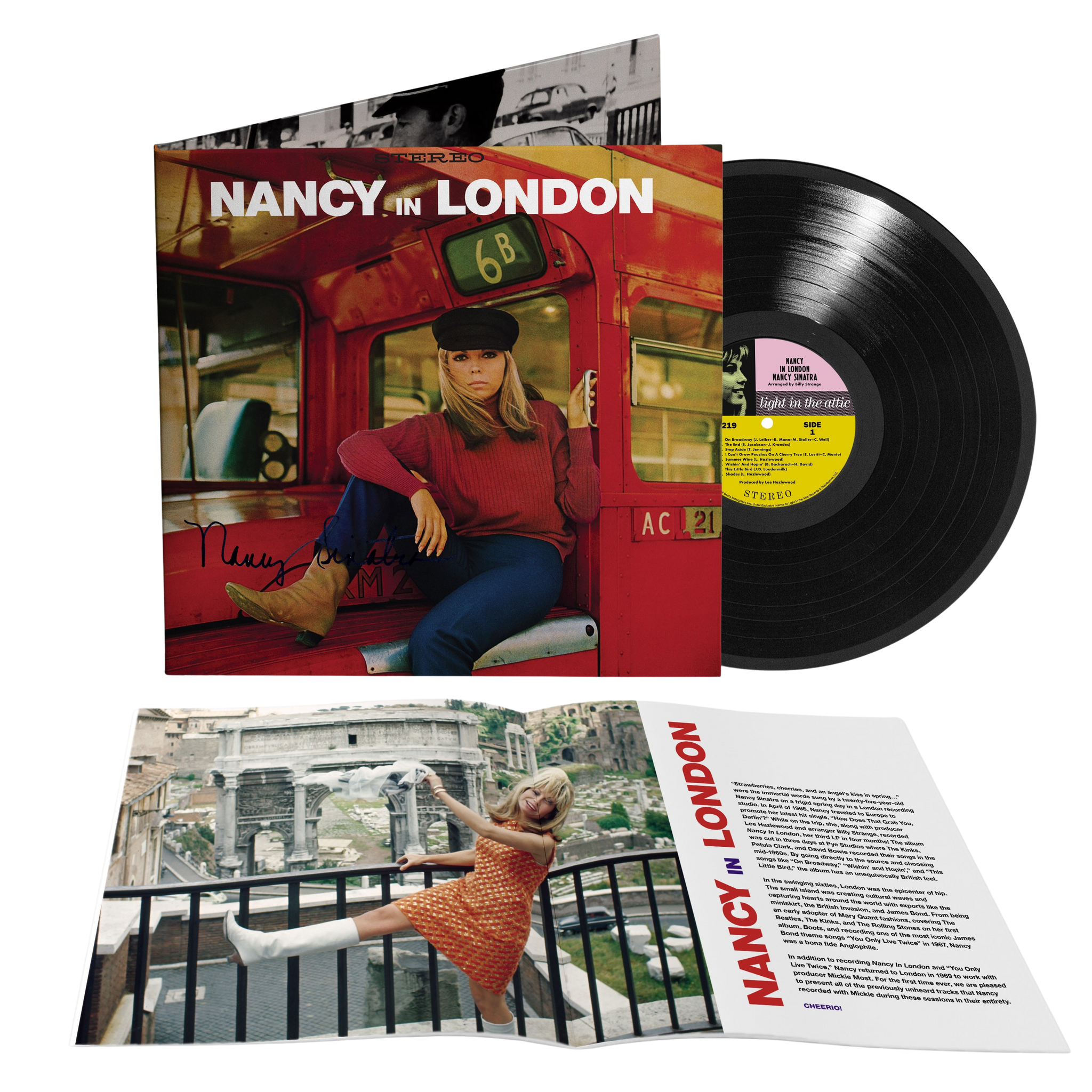 AUTOGRAPHED Nancy in London (Black LP)