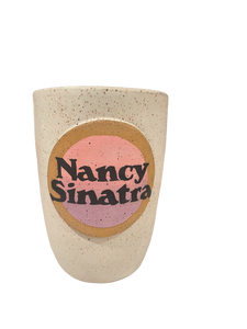 Limited Edition Nancy Sinatra Ceramic Tumbler Featuring Ombre Logo