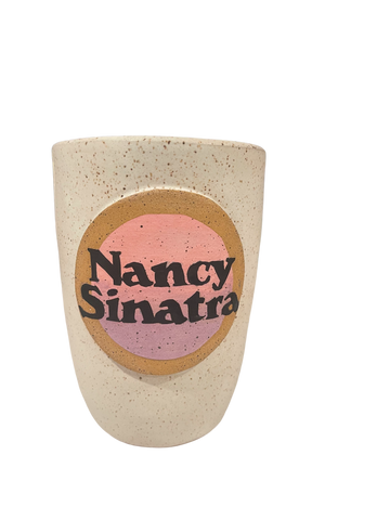 Limited Edition Nancy Sinatra Ceramic Tumbler Featuring Ombre Logo