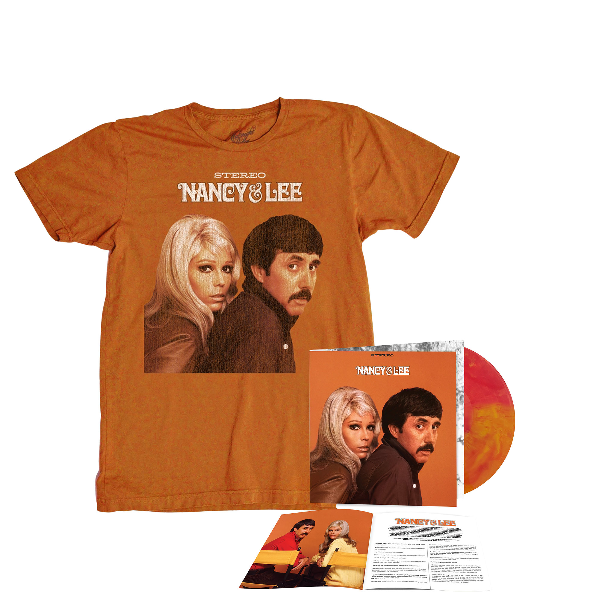 Nancy & Lee Bootique "Psychedelic Sand Wax" LP + Album T-Shirt Bundle
