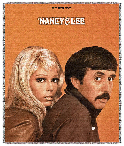 Nancy & Lee Album Cover Throw Blanket