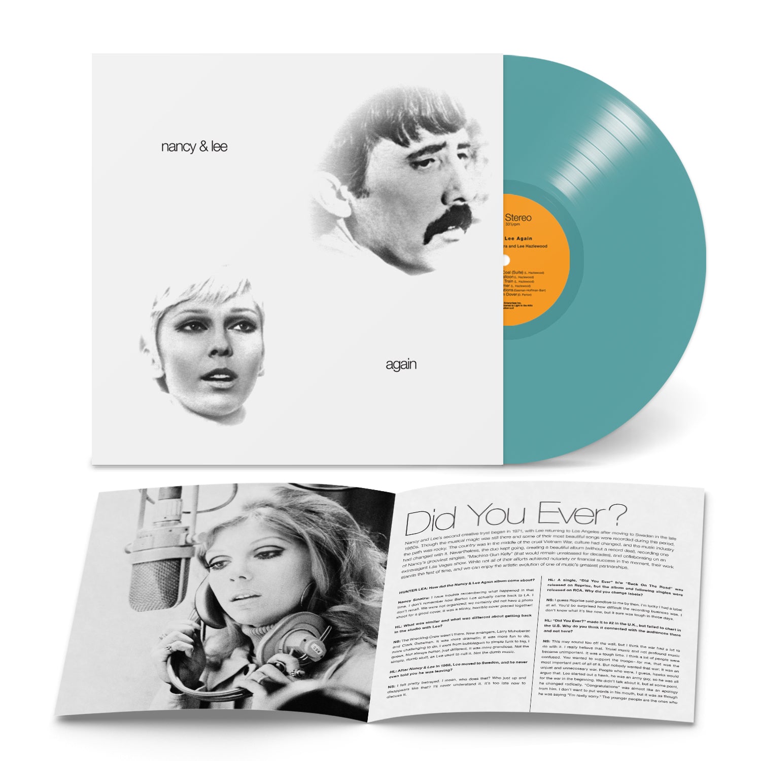 Nancy & Lee Again Limited Edition Bootique "Tippy Toes Teal" Colored Vinyl